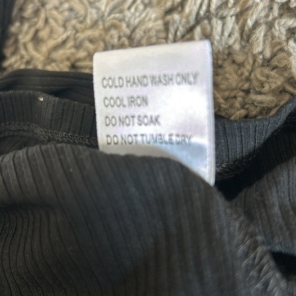 NWOT Princess Polly Tiller Ribbed Black Mini Dress Size 4 - Picture 11 of 11